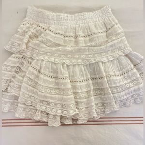 White Loveshackfancy skirt